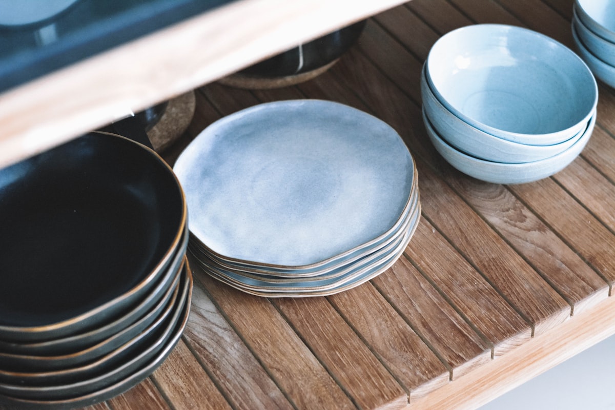 Artisan workshop with handmade goods